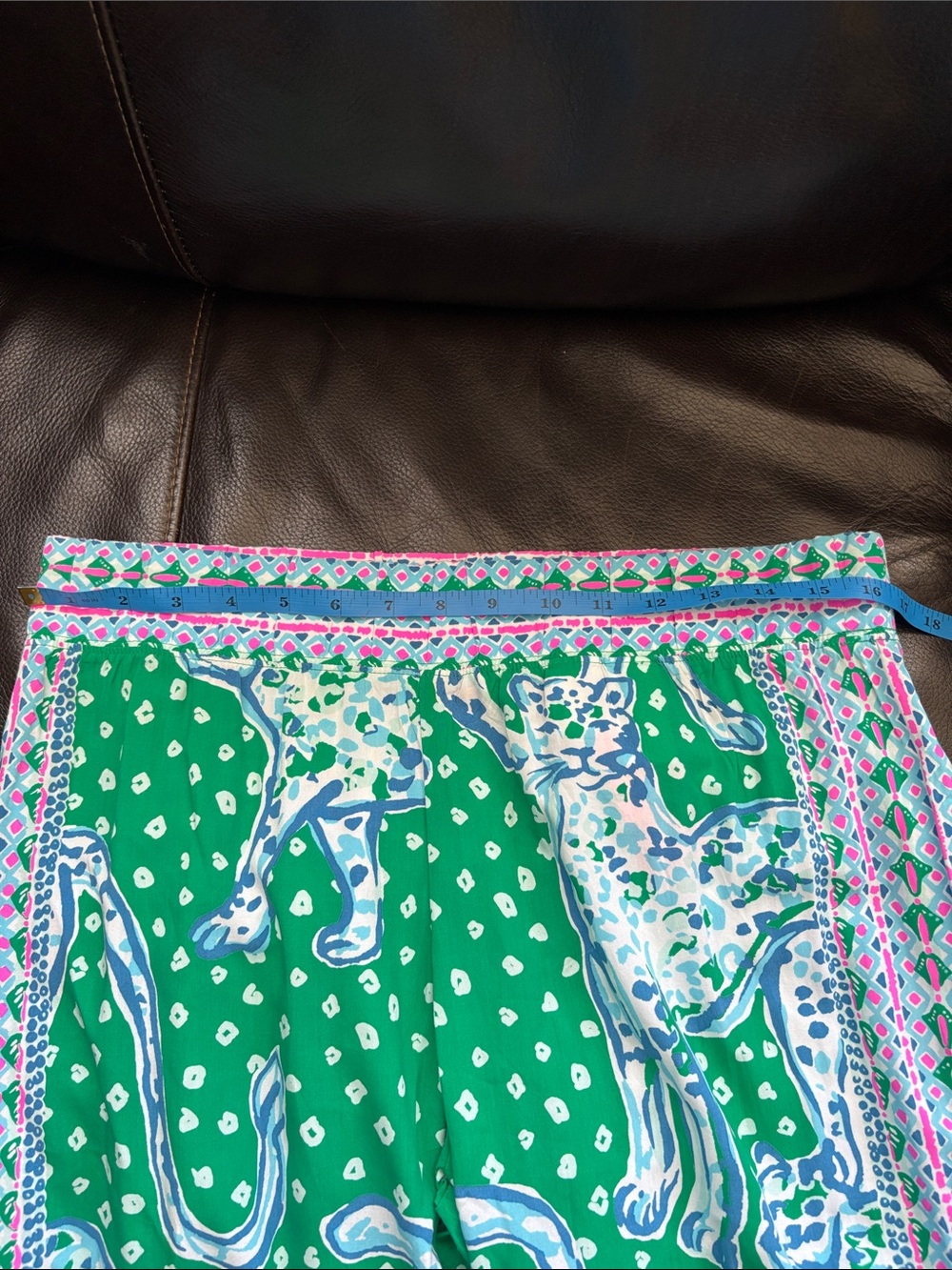 Lilly Pulitzer Green, Blue & Pink Palazzo pants - Picture 9 of 10